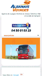 Mobile Screenshot of albanais-voyages.com
