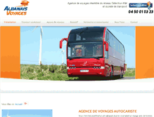 Tablet Screenshot of albanais-voyages.com